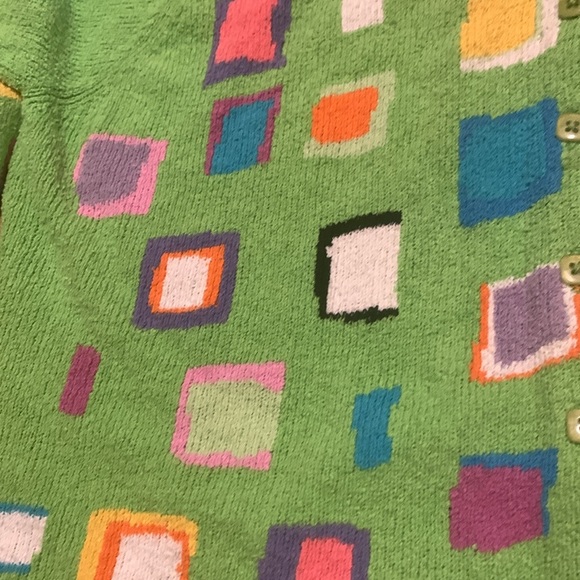 Design Options by Philip and Jane Gordon Abstract Square Cardigan Sweater XL - Picture 5 of 6